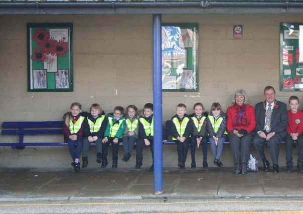 Primary school pupils' artwork on show at Dronfield Station.