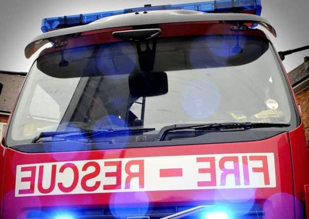 Fire crews were called out to a road traffic collision.