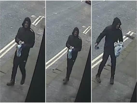 Police would like to speak to the man pictured in connection with the incident