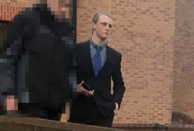 Pictured is Charlie Matthias, 20, of Morton Avenue, Clay Cross, who has been given a suspended prison sentence after he admitted an assault and impersonating a police officer in a road rage incident. Courtesy of Derby Telegraph.