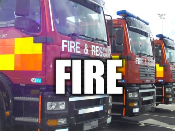 Rubbish fire in Chesterfield