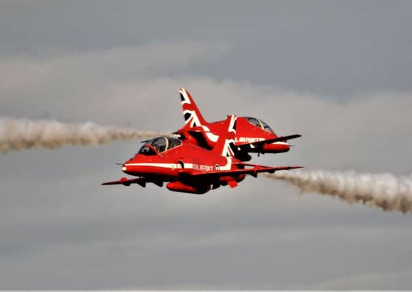 Allan Hickman captured this phenomenal shot of the Red Arrows practising at RAF Scampton.