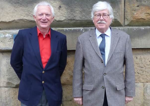 Bakewell and District Probus Club chairman Ian Johnston with speaker Peter Stubbs.