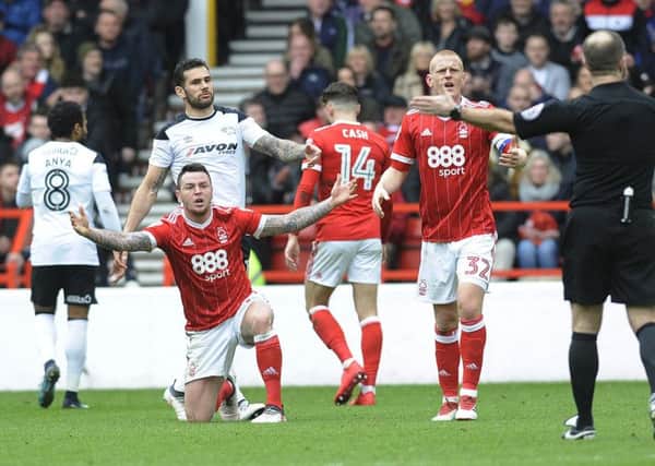 Derby and Forest will do battle again at Pride Park on Monday.