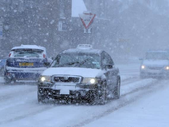 Forecasters are warning of heavy snow in Chesterfield on Saturday afternoon