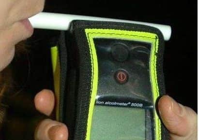 A drink-driving breathalyser.