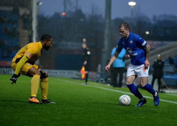 Chesterfield FC v Basford United, pictured is Lee Shaw