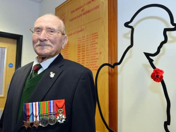 Jack Parrott has been presented with the Legion dhonneur. Pictures by Brian Eyre.