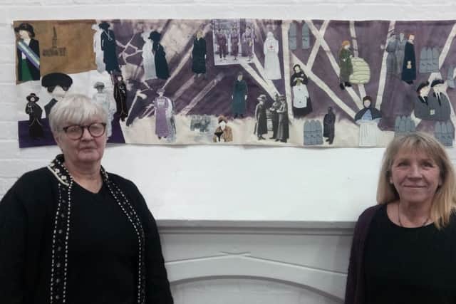 Carole Copeland, right, and Louise Page.