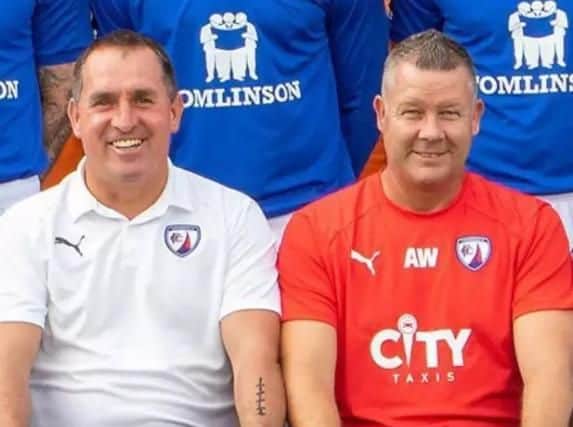 Martin Allen and assistant Adrian Whitbread