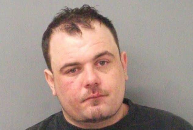 Pictured is David Price, 35, of Wood Avenue, Creswell, who has been jailed for 20 weeks after he attacked his wheelchair-bound father.