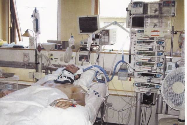 Michael was in a coma for nearly two weeks before transferring to hospitals in the UK to begin his rehabilitation.