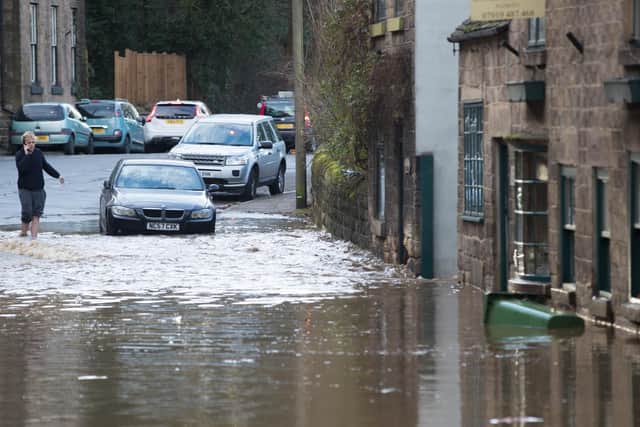 Flooding in the village of Milford, caused by a burst water main. Photo - Rod Kirkpatrick/F Stop Press