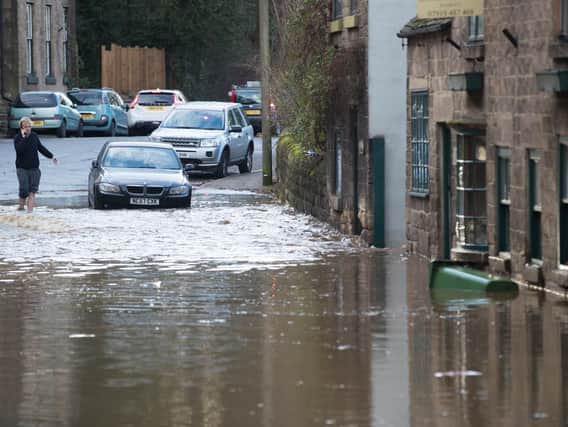 Flooding in the village of Milford, caused by a burst water main. Photo - Rod Kirkpatrick/F Stop Press