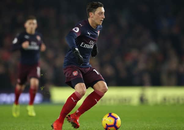 BRIGHTON, ENGLAND - DECEMBER 26: Mesut Ozil of Arsenal in action during the Premier League match between Brighton & Hove Albion and Arsenal FC at American Express Community Stadium on December 26, 2018 in Brighton, United Kingdom. (Photo by Steve Bardens/Getty Images)