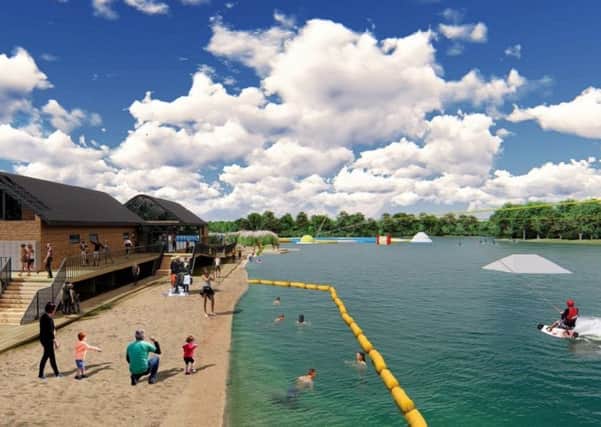 A former gravel pit near Long Eaton could become a giant water park. Picture: Weddle Landscape Design