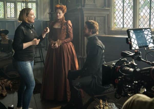 Actress Margot Robbie films a scene at Haddon Hall.  c. Focus Features LLC All Rights Reserved.