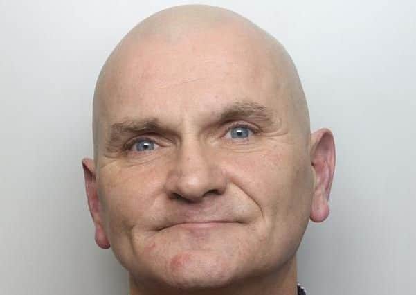 Pictured is David Claridge, 55, of Flamsteed Crescent, Chesterfield, who admitted assault by beating and has been jailed for 16 weeks.
