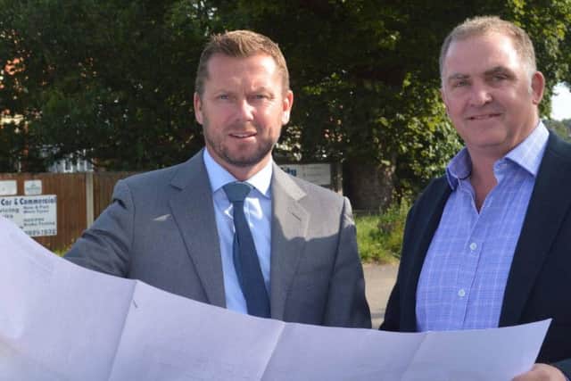 ARBA directors Richard Burns (left) and Andrew Allen at the Chesterfield Road site.