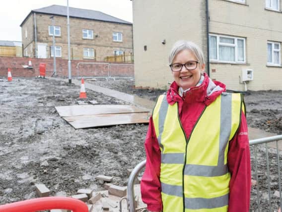 Councillor Helen Bagley, Chesterfield Borough Council's cabinet member for homes and customers, at the Barow Hill estate.