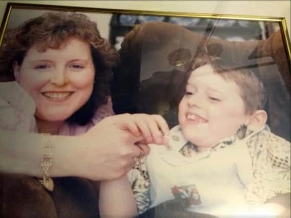 Elaine Marsh and her son Thomas.