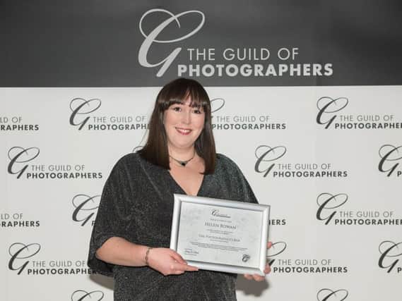 Helen Rowan at the Guild of Photographers awards ceremony.