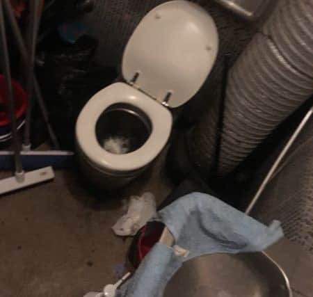 The Association's disabled toilet on Saturday night.