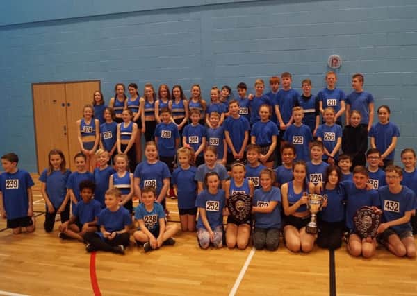 The proud Chesterfield Athletics Club youngsters who won the league.