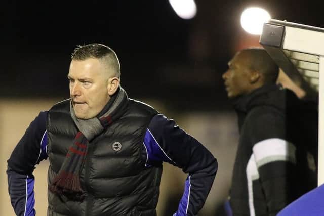 Matlock Town Manager Dave Freckington faces a selection ahead for Saturday's match with Farsley Celtic. Pic by Jez Tighe.