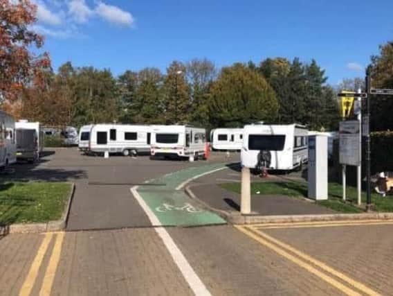 Travellers at Chesterfield's Queen's Park North car park last year.