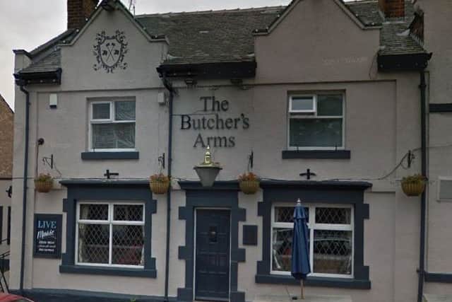 Pictured is the Butcher's Arms, On Church Street, at Brimington, Chesterfield.