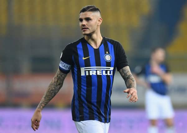 PARMA, ITALY - FEBRUARY 09:  Mauro Icardi of FC Internazionale looks on during the Serie A match between Parma Calcio and FC Internazionale at Stadio Ennio Tardini on February 10, 2019 in Parma, Italy.  (Photo by Alessandro Sabattini/Getty Images)
