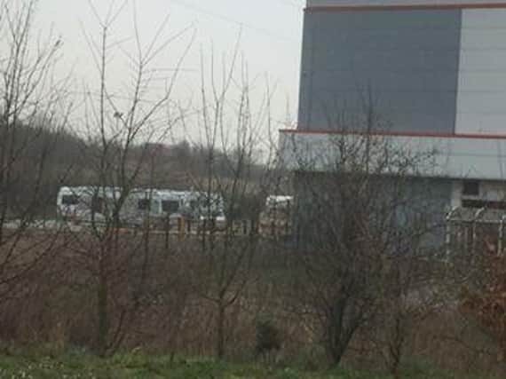 Submitted picture of the caravans at Markham Vale.