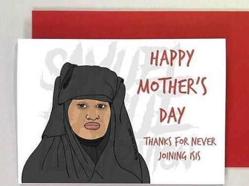 The Mother's Day card created by Samuel Hague.