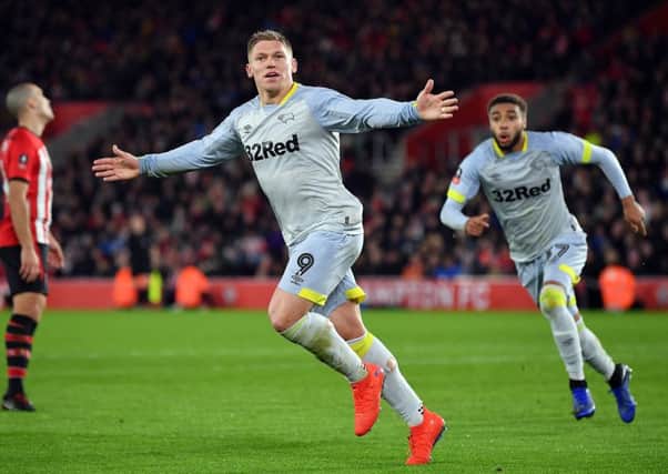 Martyn Waghorn, who missed a golden chance for Derby at Nottingham Forest last night. (PHOTO BY: Dan Mullan/Getty Images)