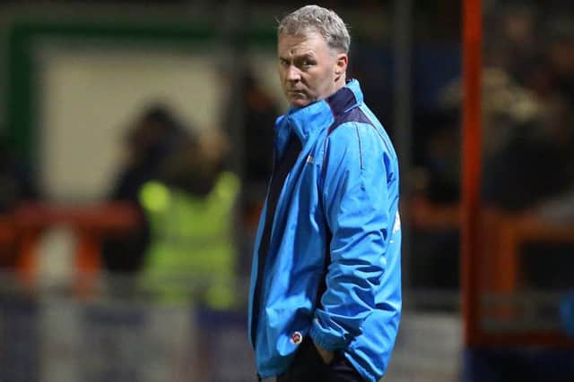 Picture by Gareth Williams/AHPIX.com; Football; Vanarama National League; Braintree Town v Chesterfield FC; 5/3/2019 KO 19.45; The Ironmongery Direct Stadium; copyright picture; Howard Roe/AHPIX.com; John Sheridan on the touchline at Braintree