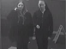 Police have released a CCTV image of two girls they would like to speak to in connection with the incident
