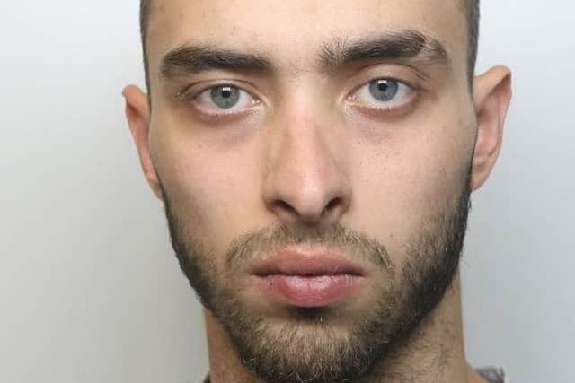 Pictured is Danil Bakirtzis, 22, of Drewry Lane, Derby, who has been jailed for eight-years after he was found guilty of raping a Belper woman.