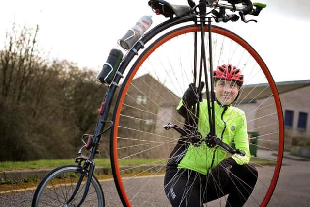 Richard Thoday who is planning a record-breaking attempt to ride from Lands End to John O'Groats on a penny farthing.