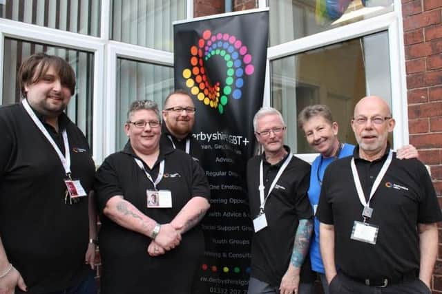 Derbyshire LGBT volunteers and staff.