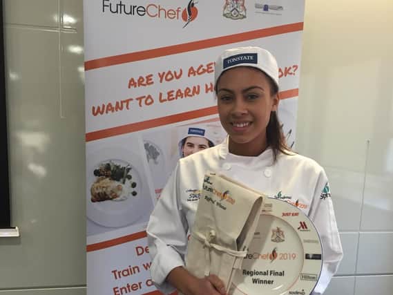 Dronfield Henry Fanshawe School student Leigh Speight, 15, has reached the national final of a prestigious competition for young chefs.