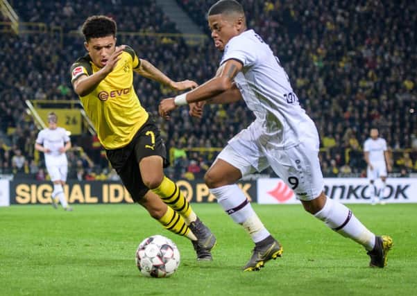 Jadon Sancho is said to be a target of Manchester United. (Photo by Jörg Schüler/Getty Images)