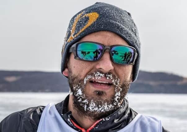 A frozen beard was one of the many hazards Daniel Jones had to contend with when he took part in a 100 mile race across in Outer Mongolia, said to be the coldest place outside of Antarctica.