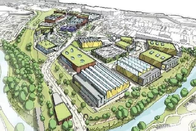 Graphic showing the Meadowhall Way development