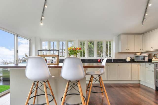 Enjoy breakfast in this stylish room at Field House, Hazelwood.