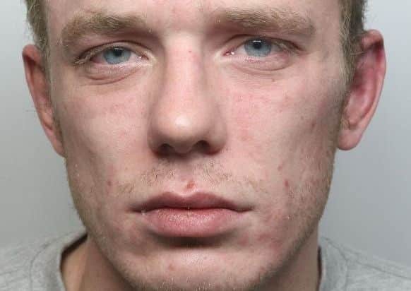 Pictured is Ben Wayde Griffin, 25, of Kingsley Avenue, Birdholme, Chesterfield, who has been sentenced to 20 weeks of custody after he stole DVDs and breached a suspended prison sentence.