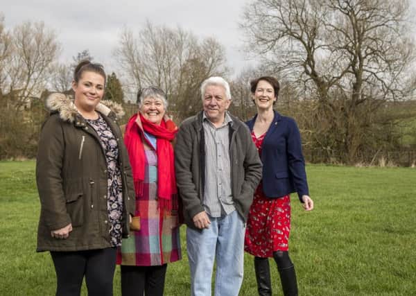 Mily Anderson, resident; Barbara Arrandale, secretary of the friends of Eastwood Park; Barry Stevenson, resident and Councillor Amanda Serjeant, Chesterfield Borough Councils deputy leader at Heathcote Drive.