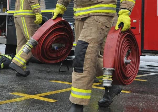 Derbyshire fire service was called out to a road traffic collision.