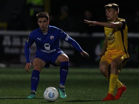 Muggleton in action for Chesterfield