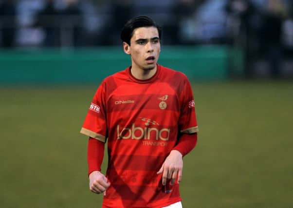 Callum Chettle, pictured here in Ilkeston colours, has signed for Matlock